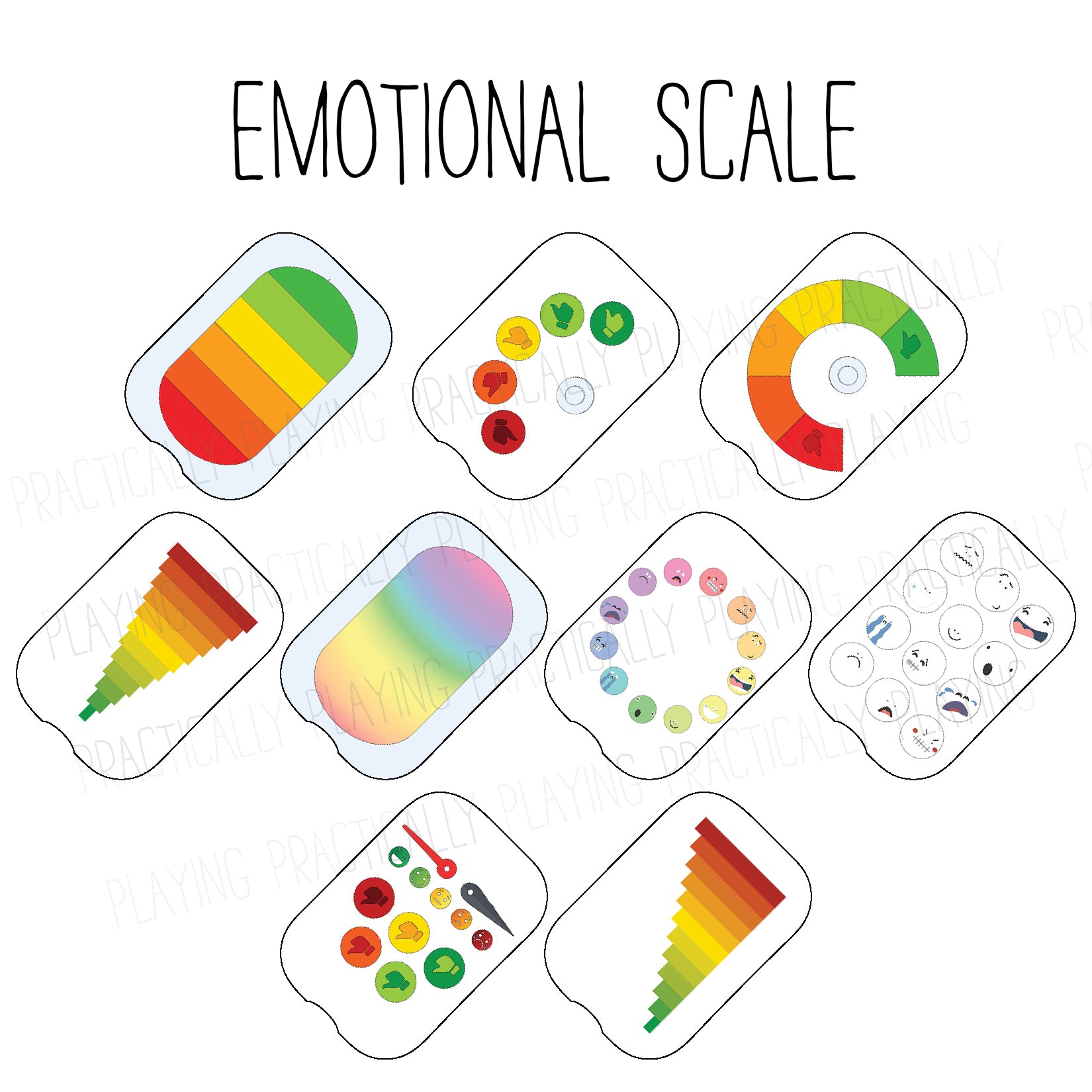 Emotional Scale Printable Insert Pack Practically Playing