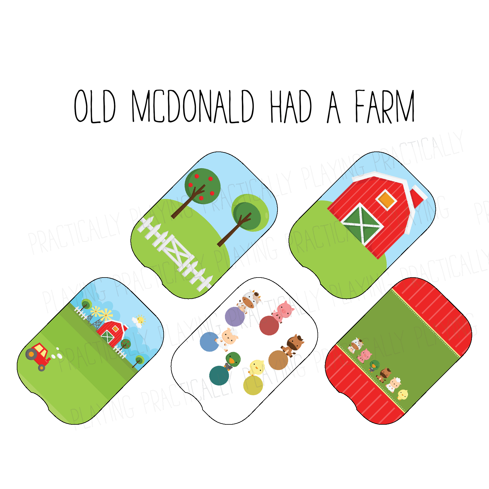 Old MacDonald S Farm Printable Insert Pack Practically Playing