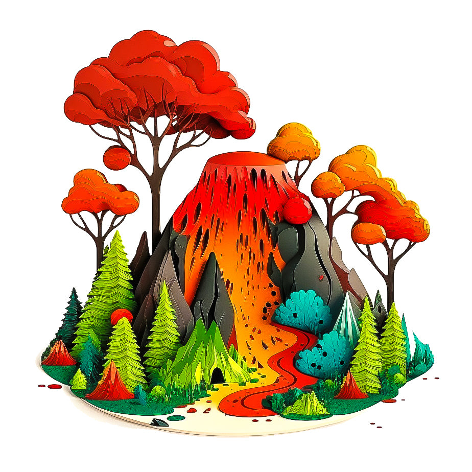 Woodlands, Mountains and Volcanos