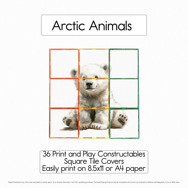 Arctic Animals - Constructables Puzzles Card A6