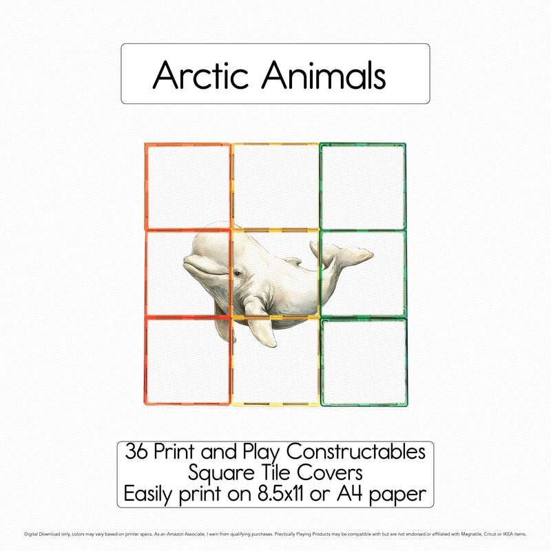 Arctic Animals - Constructables Puzzles Bundle Card A1