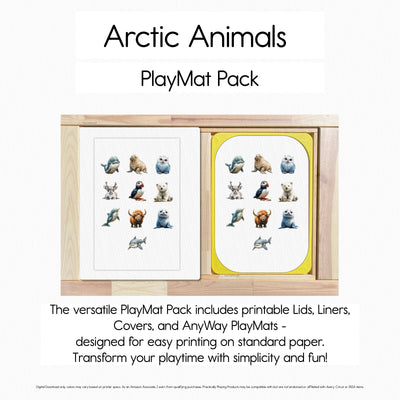 Arctic Animals - 10 Ten Card PlayBoard