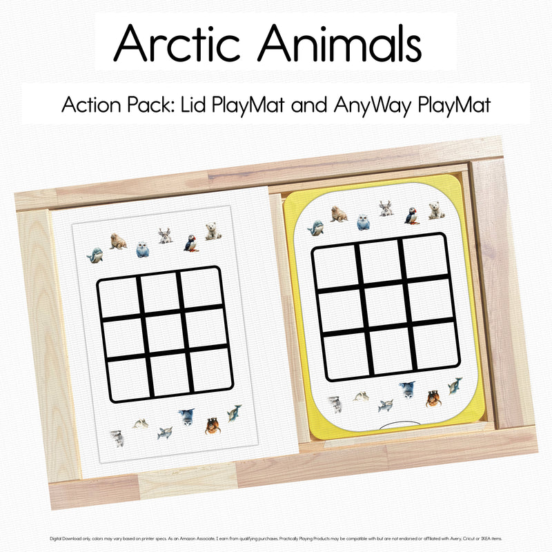 Arctic Animals - Tic Tac Toe PlayMat