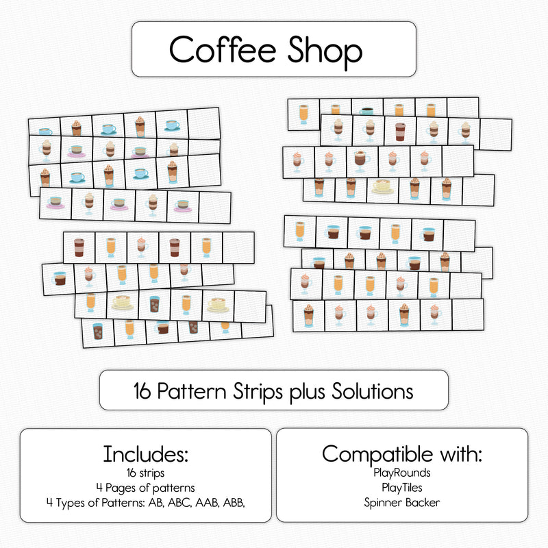 Coffee Shop - 12 Pattern Strips