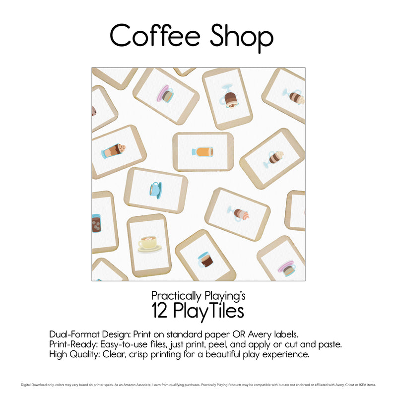 Coffee Shop - 12 PlayTiles