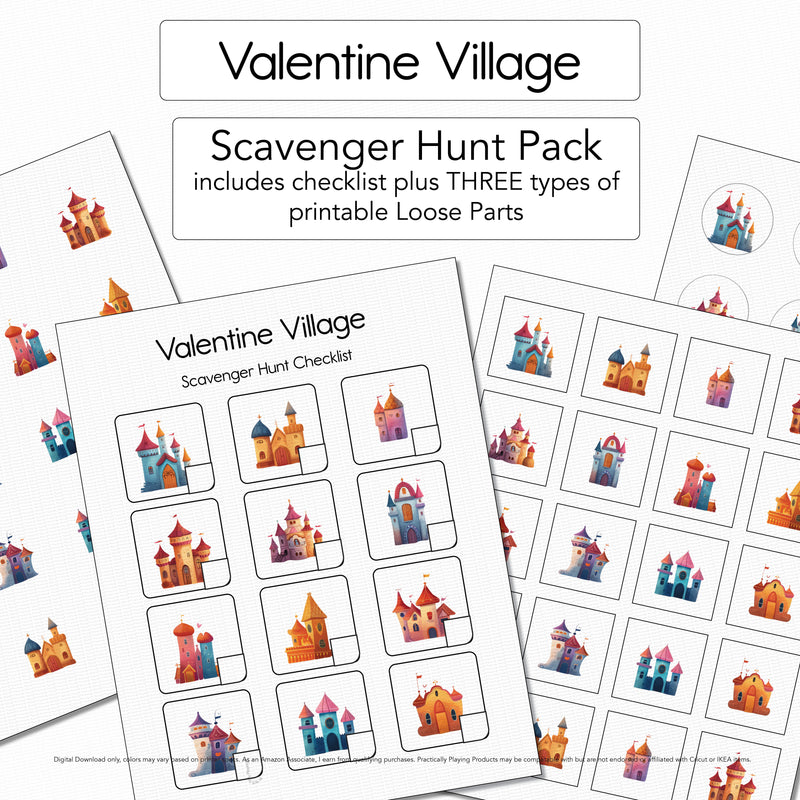 Valentine Village - 12 Scavenger Hunt