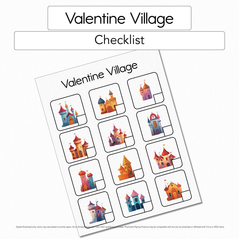 Valentine Village - 12 Checklist