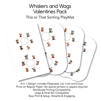 Whiskers and Wags - 12 This or That PlayMat