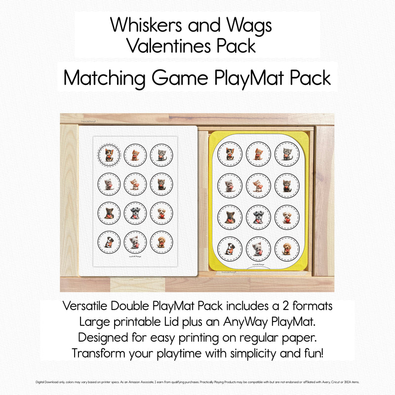Whiskers and Wags - 12 Matching GameBoard