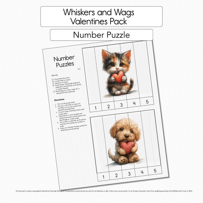 Whiskers and Wags - 2 Number Puzzle