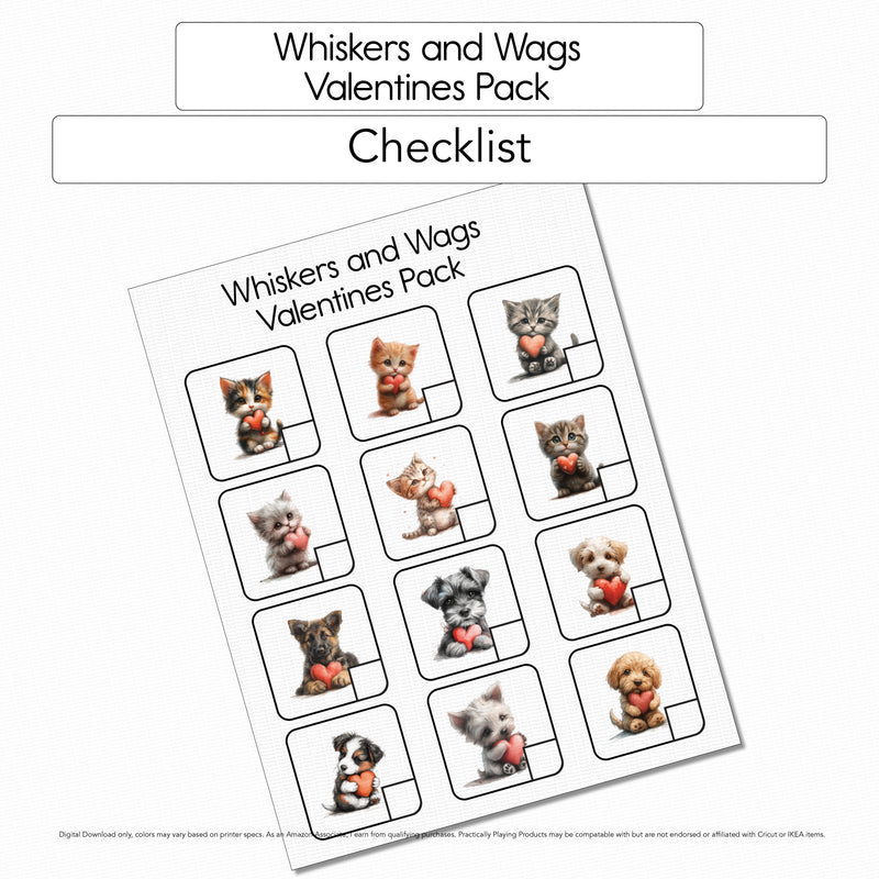 Whiskers and Wags - 12 Checklist