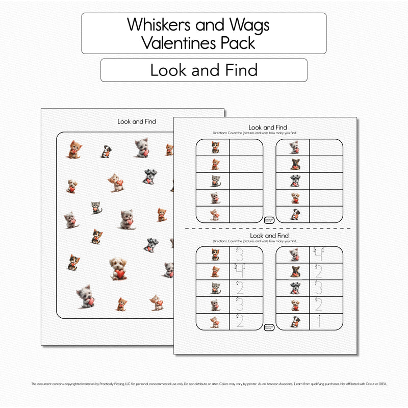 Whiskers and Wags - 10 Look and Find