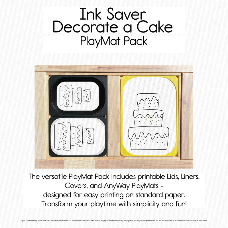 Ink Saver Decorate a Cake - 1-1 PlayMat