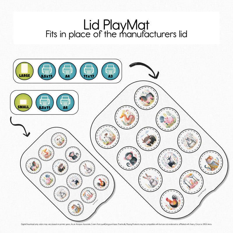 The 12 Animals of the Chinese Zodiac - 12 Matching GameBoard