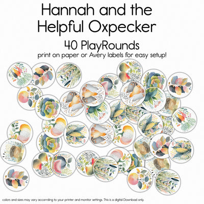 Hannah and the Helpful Oxpecker - Bingo Game