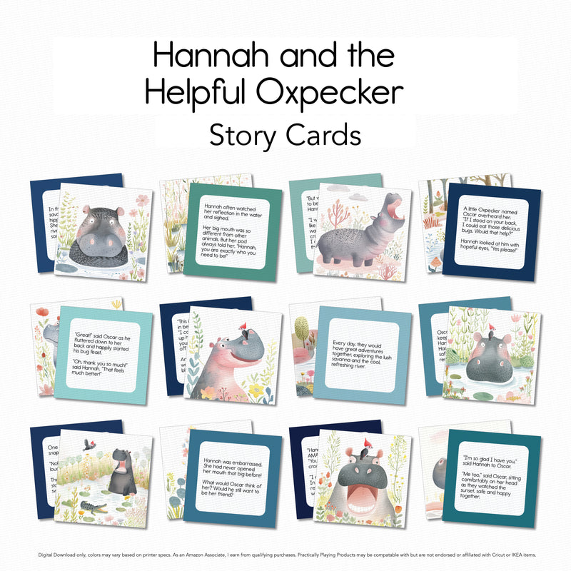 Hannah and the Helpful Oxpecker - Story Cards