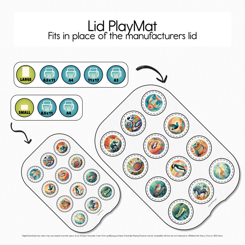 Animal Actions - Matching GameBoard