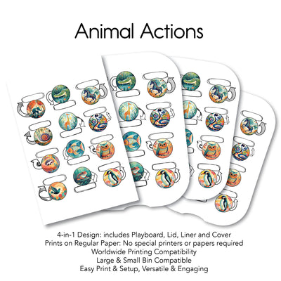 Animal Actions - Slot PlayMat