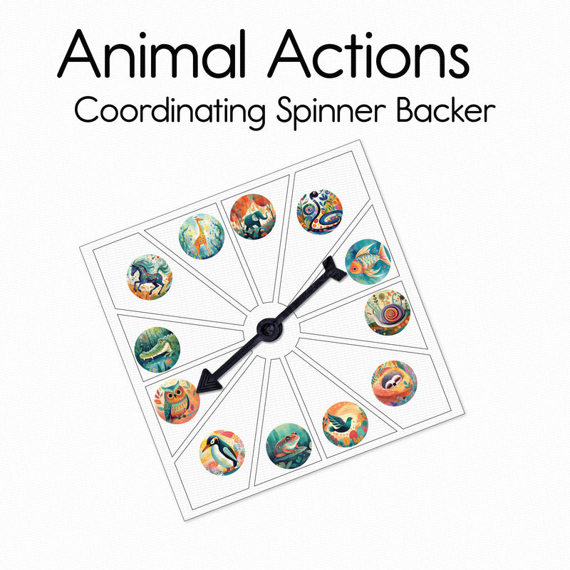 Animal Actions - Bingo Game