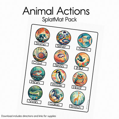 Animal Actions - Splat Mat Pack