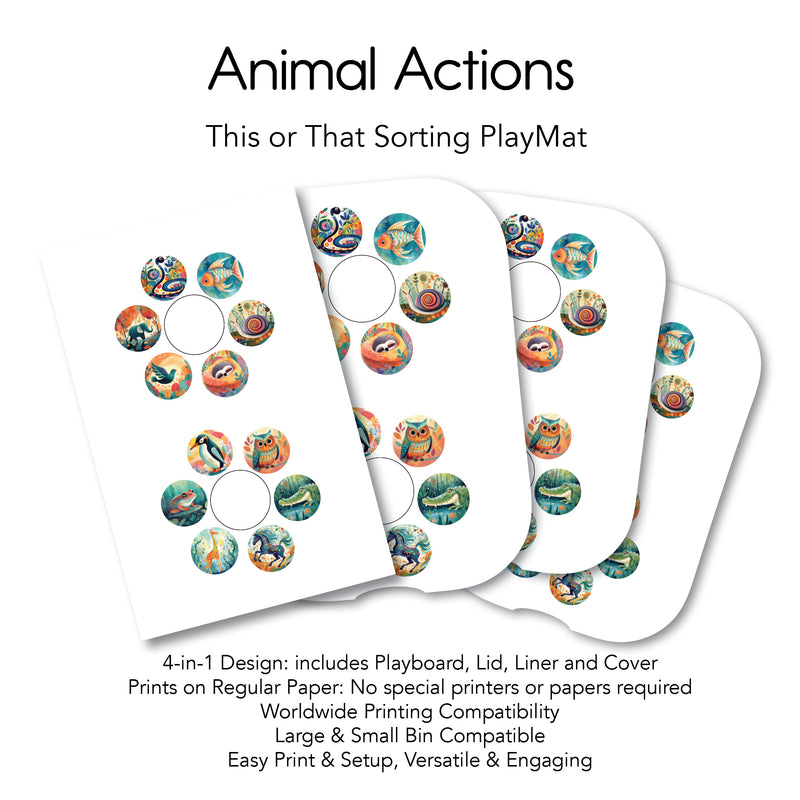 Animal Actions - This or That PlayMat
