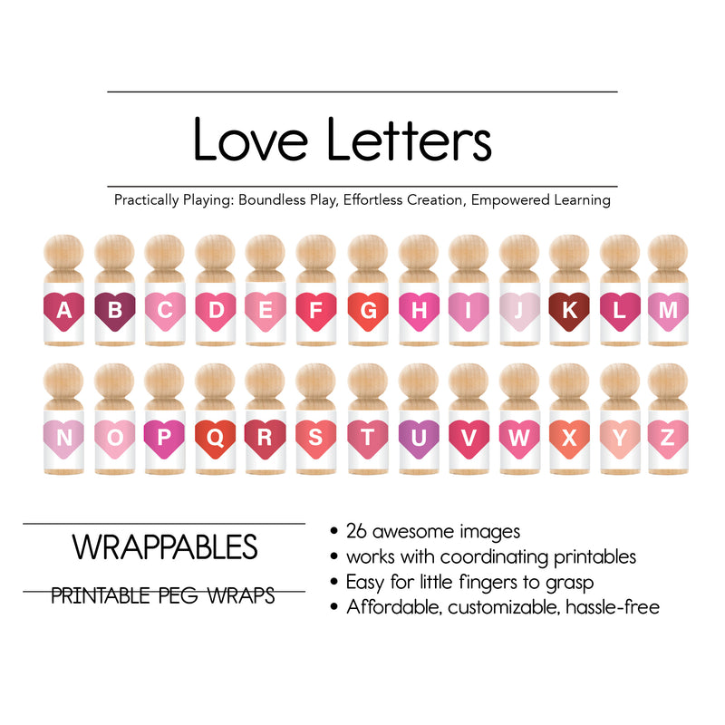 Love Letters - 26 Wrapables