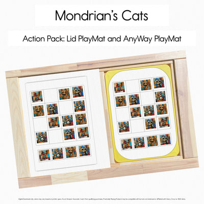 Mondrian's Cats - Sudoku Board PlayMat