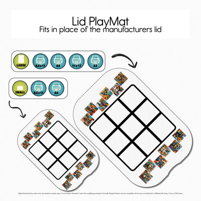 Mondrian's Cats - Tic Tac Toe PlayMat