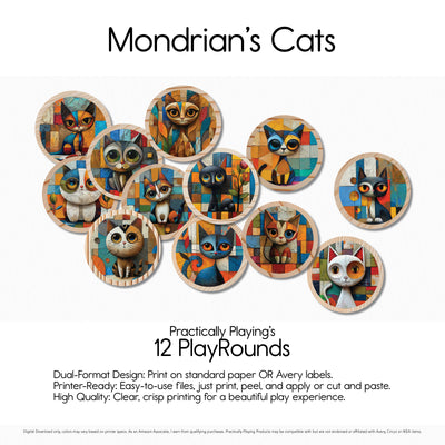 Mondrian's Cats - PlayRound