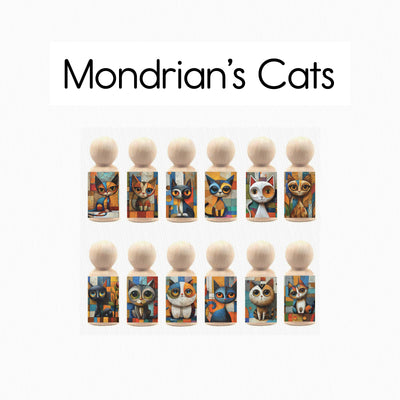 Mondrian's Cats - Wrapables Pack