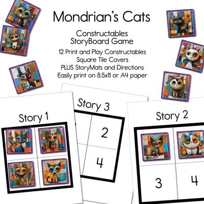 Mondrian's Cats - Constructables StoryBoard Game