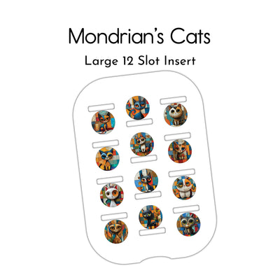 Mondrian's Cats - Twelve Slot Playmat