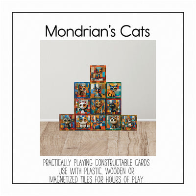 Mondrian's Cats - Constructable Card Pack