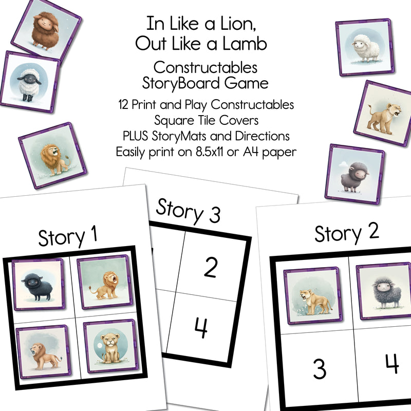 In Like a Lion Out - Like a Lamb - Constructables StoryBoard Game