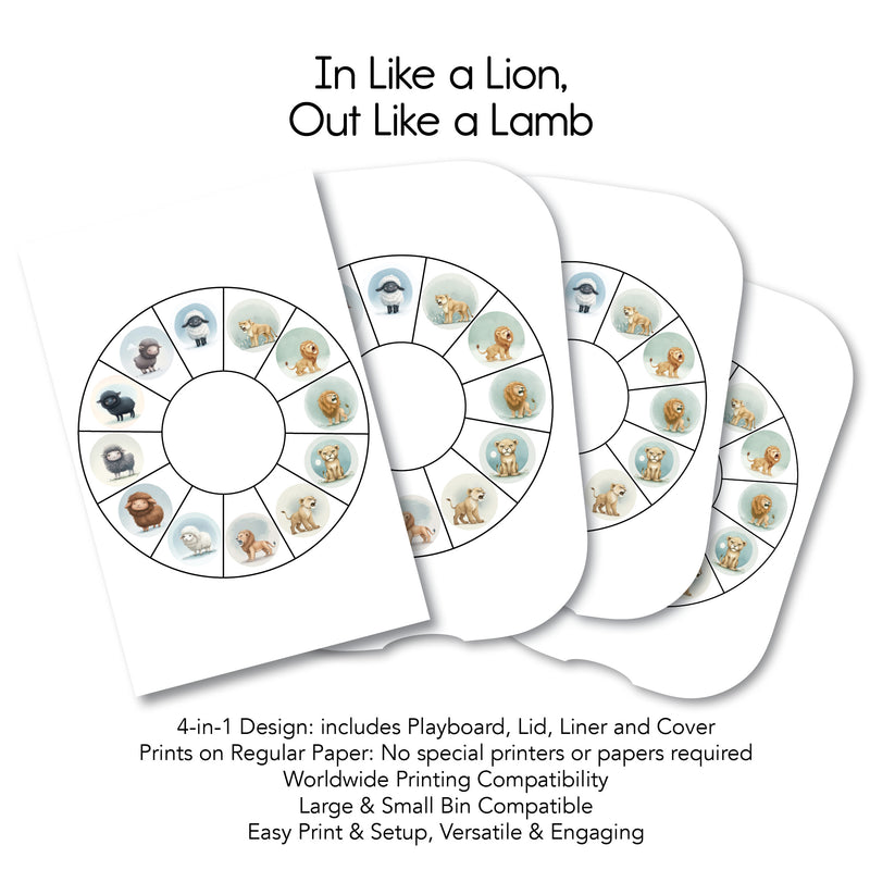 In Like a Lion Out - Like a Lamb - Twelve Wheel PlayMat