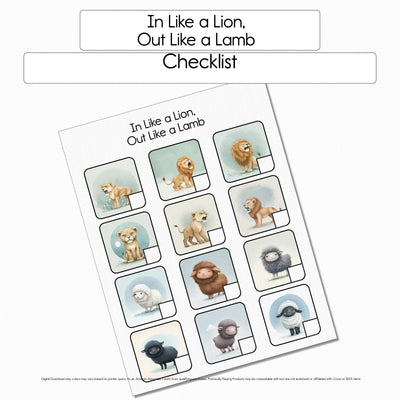 In Like a Lion Out - Like a Lamb - Checklist