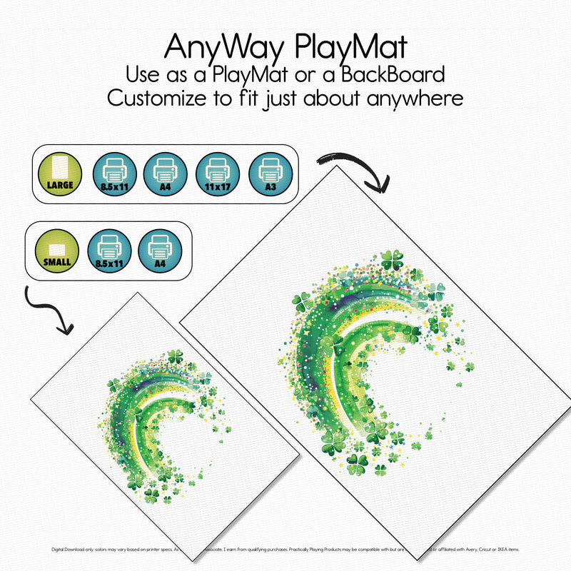 Rainbows and Shamrocks - PlayMat - Design 2