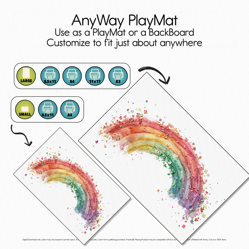 Rainbows and Shamrocks - PlayMat - Design 5