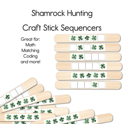 Shamrock Hunting - Craft Stick Covers and Toppers PDF