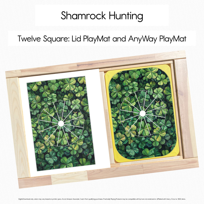 Shamrock Hunting - Twelve Puzzle Square PlayMat