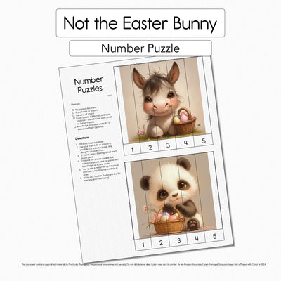 Not the Easter Bunny - Number Puzzle Pack