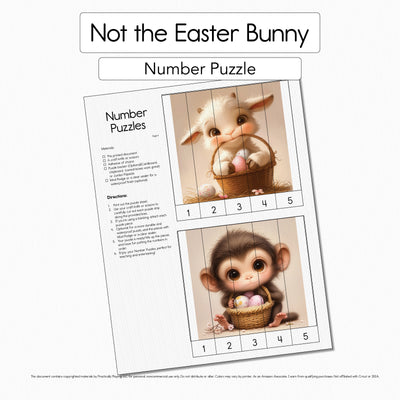 Not the Easter Bunny - Number Puzzle Pack