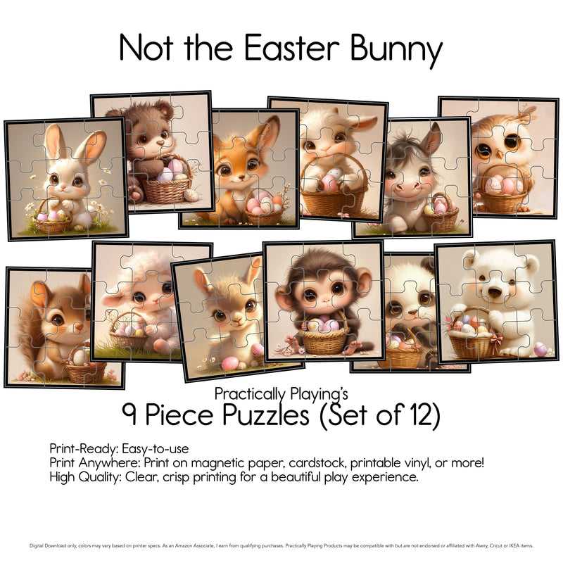 Not the Easter Bunny - Nine Piece Puzzles