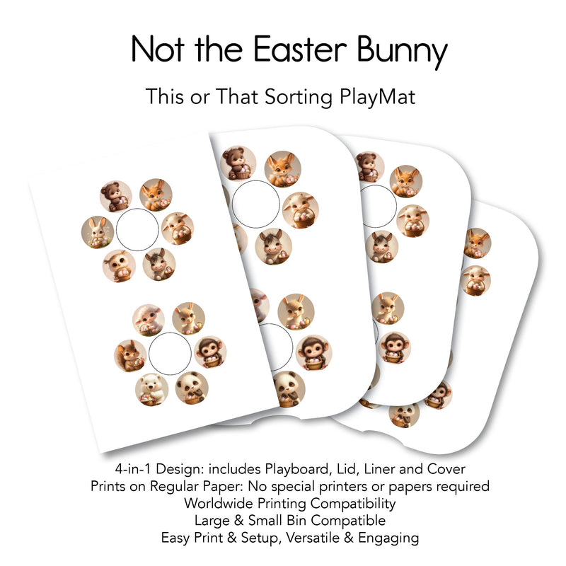 Not the Easter Bunny - This or That PlayMat