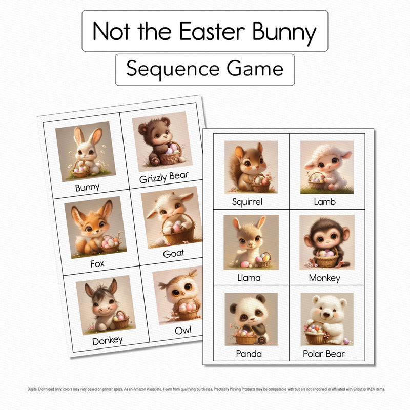Not the Easter Bunny - Story Sequencing Cards