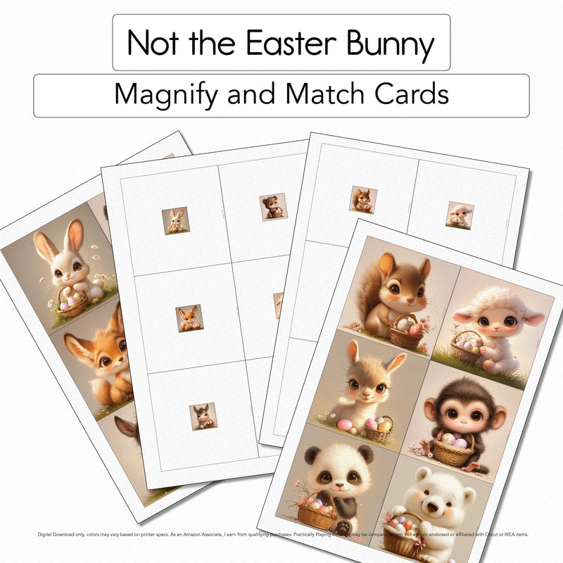 Not the Easter Bunny - Magnify and Match Cards