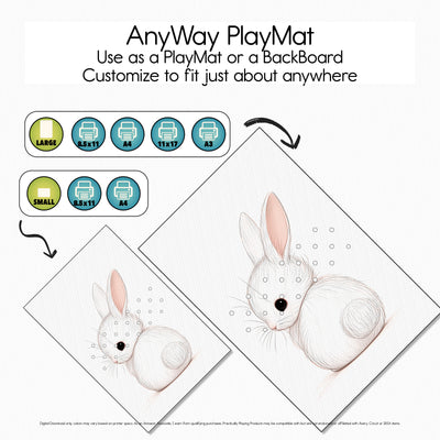 Bunny Tails - GeoStripe PlayMat