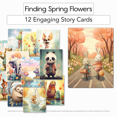 Finding Spring Flowers - 12 Story Cards