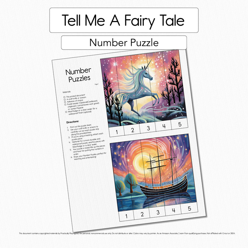 Tell Me a Fairytale - Number Sorting Mat
