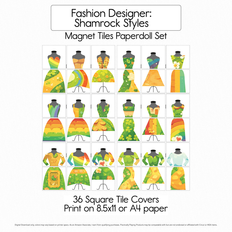 Fashion Designer - Shamrock Styles - Constructables Paper Dolls